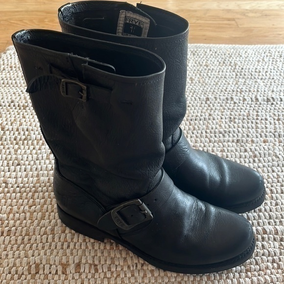 Frye Shoes - Frye Black Leather Ankle Boots